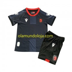 Camisola Georgia Criança Equipamento Segundo 2024 Manga Curta